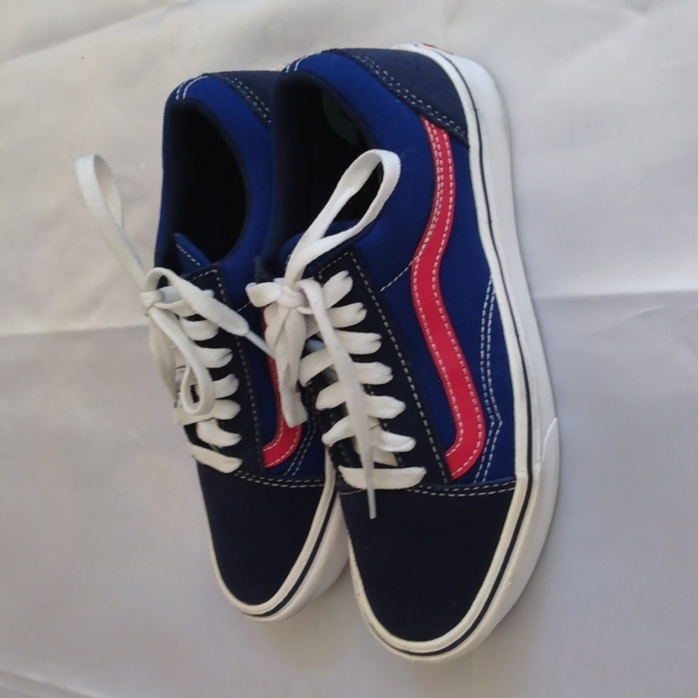 Vans Blue and Red Athletic Shoes